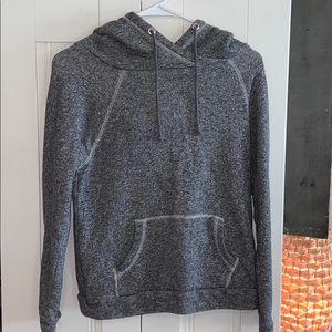 A grey hoodie